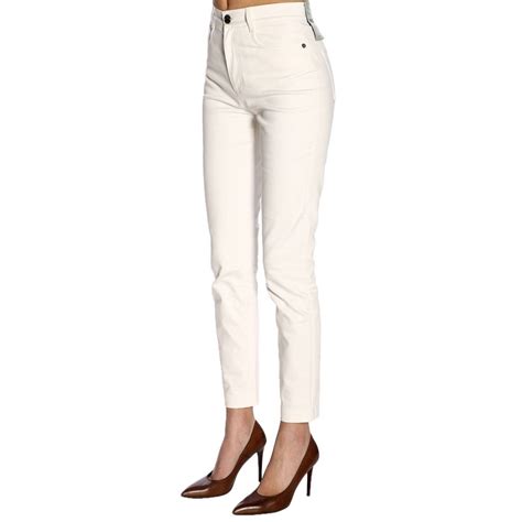 white fendi pants|fendi women's leather trousers.